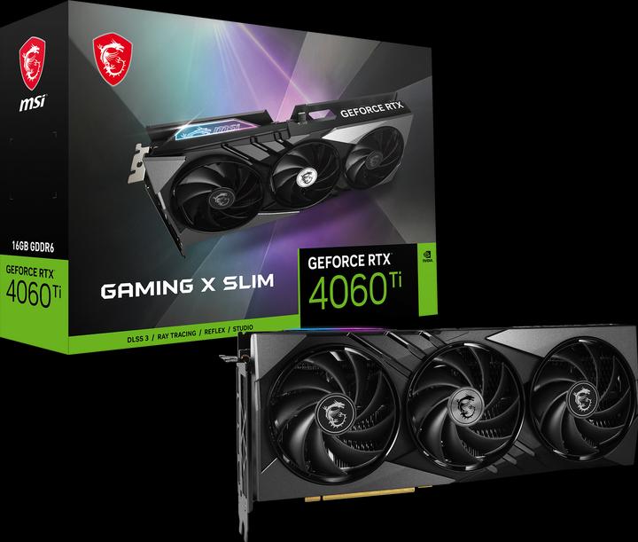 Productafbeelding MSI RTX 4060 TI 16GB Gaming X Slim (16 GB)
