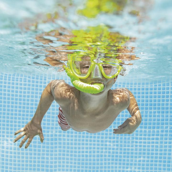 Actual product image Intex 4.5M X 2.2M X 0.84M RECTANGULAR FRAME POOL SET (450 x 84 x 220 cm)