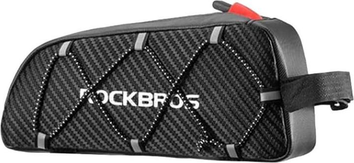 Rockbros 039BK bicycle frame bag 1 l with braid - black (1 l, Rahmentasche)