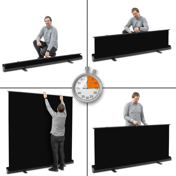 Immagine prodotto Walimex pro Pannello roll-up sfondo nero 210x220 (210 cm, 220 cm)