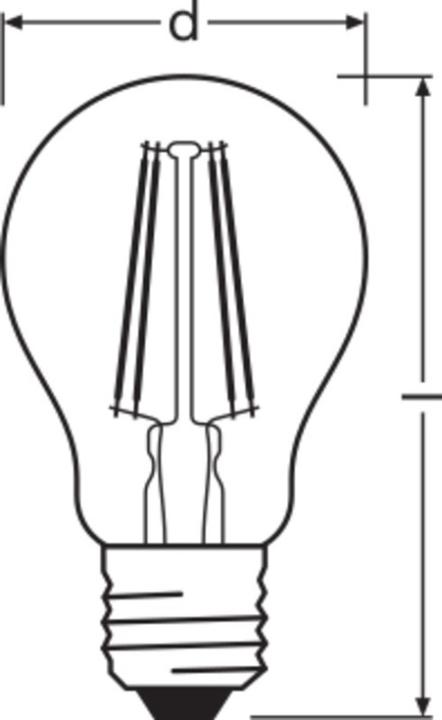 Actual product image Osram Vintage 1906 (E27, 6.50 W, 725 lm, 1 x, F)