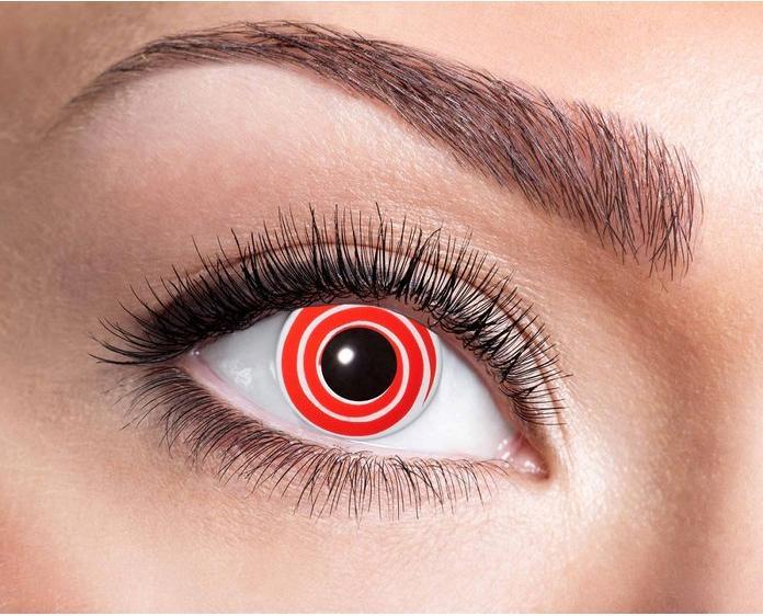 Immagine prodotto Fantasy Eyes Lenti a contatto a spirale rossa (rosso/bianco)