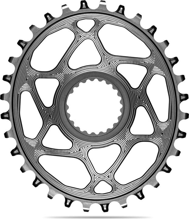 Produktbild AbsoluteBLACK aBLACK MTB OVAL Shimano DIRECT MOUNT für HG+ 12fach N/W Kette GREY grau (28)