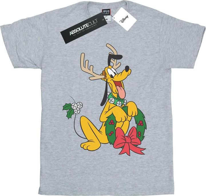 Actual product image Disney Boys Pluto Christmas Reindeer T-Shirt (128)