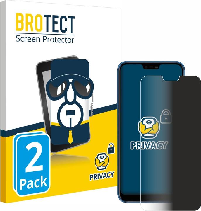 Actual product image BROTECT Anti-spy privacy film Blue light protection film (2 Piece, Huawei P20 Lite)