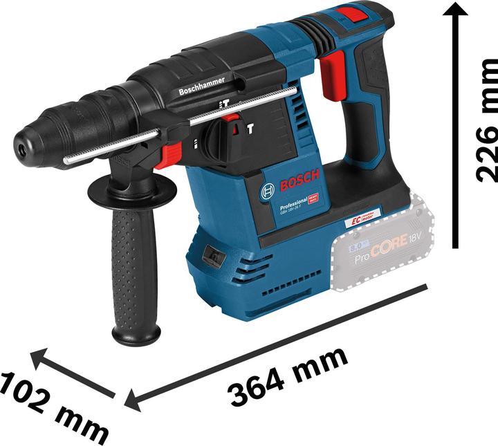 Actual product image Bosch Professional GBH 18V-26 F (Rechargeable battery operated)