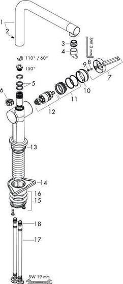 Image du produit hansgrohe Talis M54 Einhebel-Küchenmischer 270 (edelstahl finish)