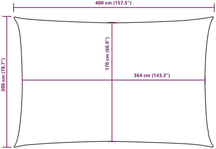 Actual product image VidaXL Nezhatok (200 x 400 cm)