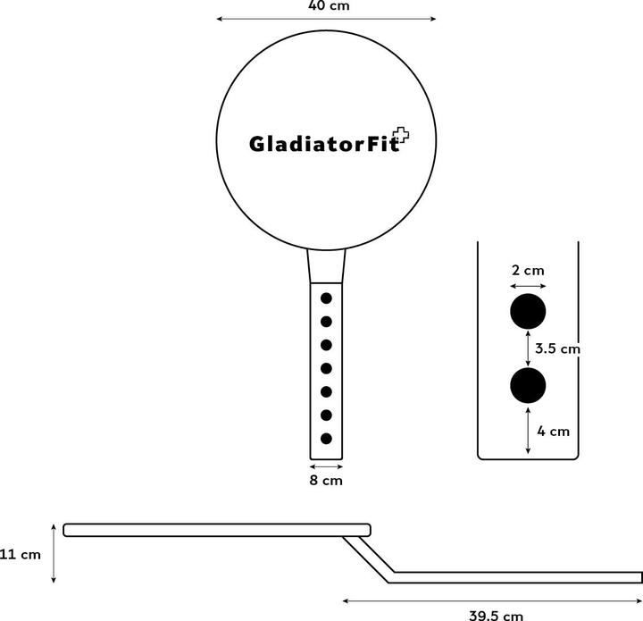 Image du produit Gladiatorfit Objectif Wall-Ball (8 kg)