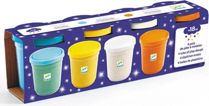 Actual product image Djeco Plasticine (4 colours ass) Glitter