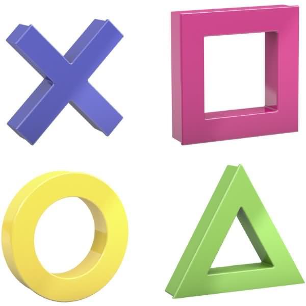 Immagine prodotto Dahle Set di magneti Mega Magnet Mini, 1 x ogni croce, cerchio, triangolo, quadrato, 45 x 45 mm (L x A) (4 x)
