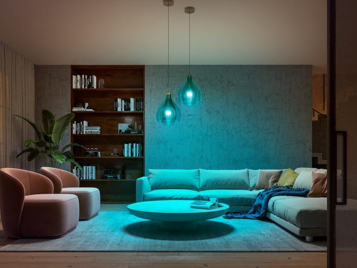 Produktbild Philips Hue White & Color Ambiance BT Starterset (E27, 9 W, 806 lm, 2 x, F)