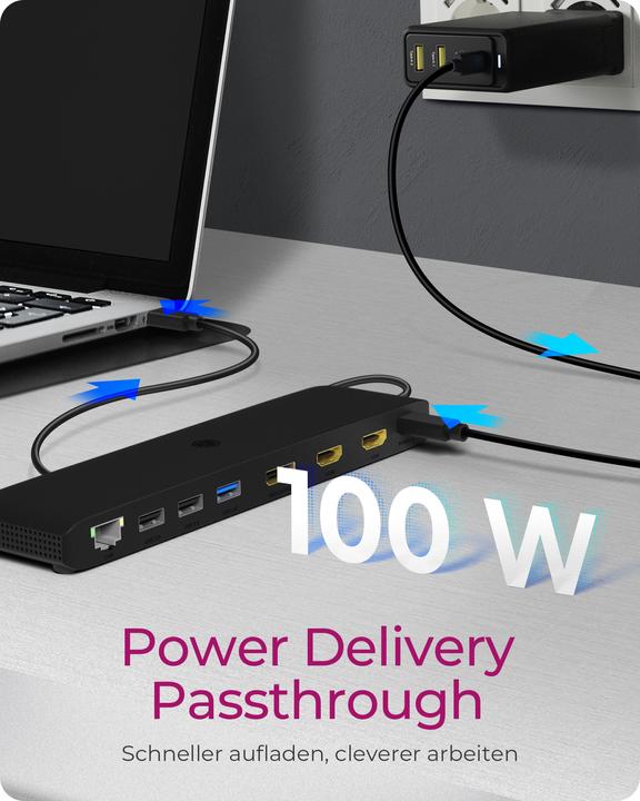 Produktbild Icy Box IB-DK2116-C (USB-C, 8 Ports)