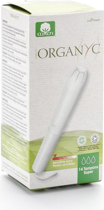 Produktbild Organyc Tampons Super mit Applikator - 100% biologische Baumwolle (14 x, Large)