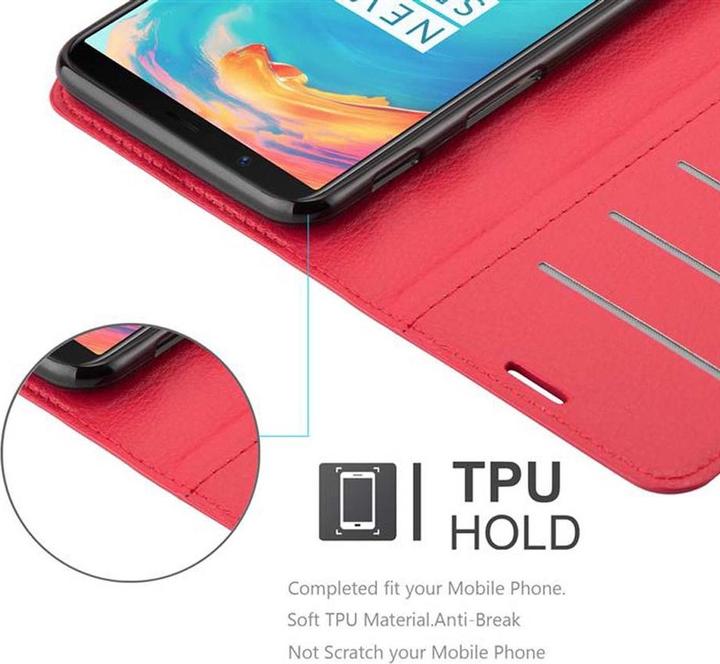 Actual product image Cadorabo Book with stand function cover (OnePlus 5T)