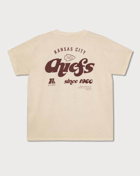 Lobster & Lemonade Kansas City Chiefs 89 Band T-Shirt cream XL (XL)