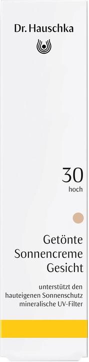 Actual product image Dr. Hauschka tinted facial sunscreen SPF30 cream (Sun cream face, SPF 30, 40 ml, 64 g)