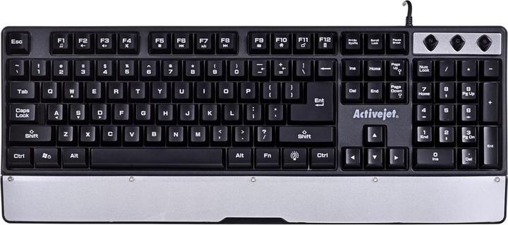 Activejet K-3242 Keyboard USB QWERTY US International (US, Cable)