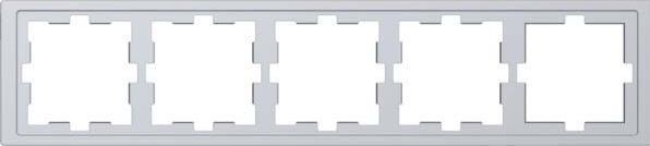 Image du produit Merten D-Life Cadre, 5x, acier inoxydable MEG4050-6536