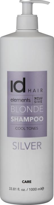 Actual product image IdHair Elements Xclusive Silver Shampoo 1000 ml (1000 ml, Liquid shampoo)