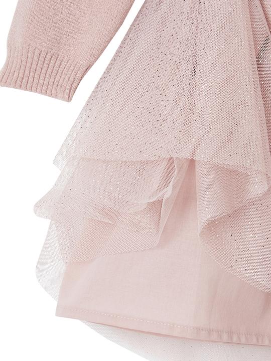 Immagine prodotto Vertbaudet Vestito festivo da bambina in maglia con tulle (158)