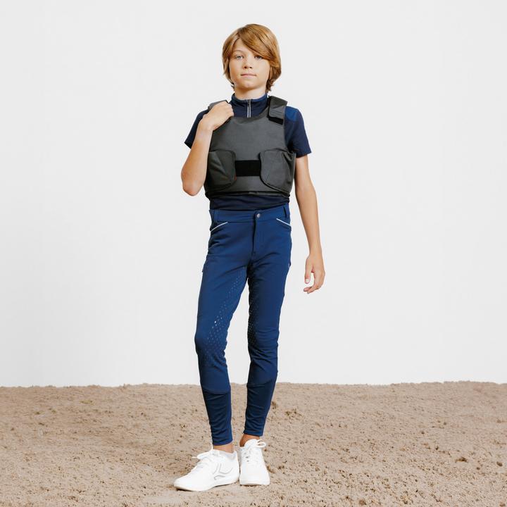Produktbild Fouganza Reitschutzweste Kinder - 100 schwarz (140)
