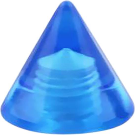 Star Piercing Cone dunkelblau transparent (ohne Messing, Acryl)
