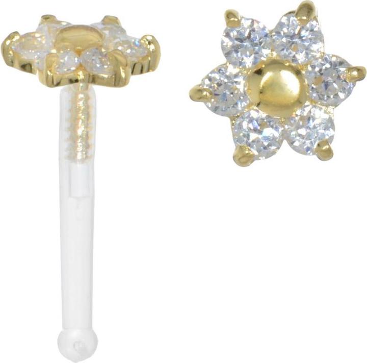 Image du produit Bijouteria Piercing nez (Or, Cristallin, Bioplastique)