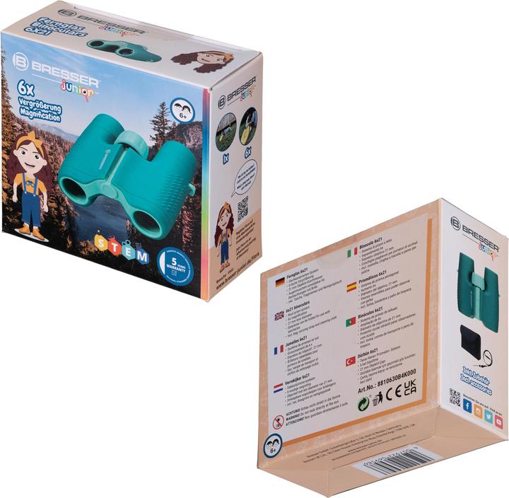 Immagine prodotto Bresser Binocolo junior per bambini 6x21 (6 x, 21 mm)