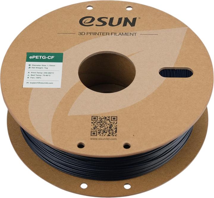 Actual product image eSUN ePETG-CF Carbon Blue Filament 1.75mm 1Kg (PETG, 1.75 mm, 1000 g, Blue)