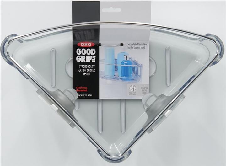 Immagine prodotto OXO Cestino da doccia angolare Good Grips con supporto a ventosa