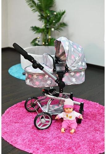 Image du produit Knorrtoys Puppenwagen Boonk - "star grey pink"