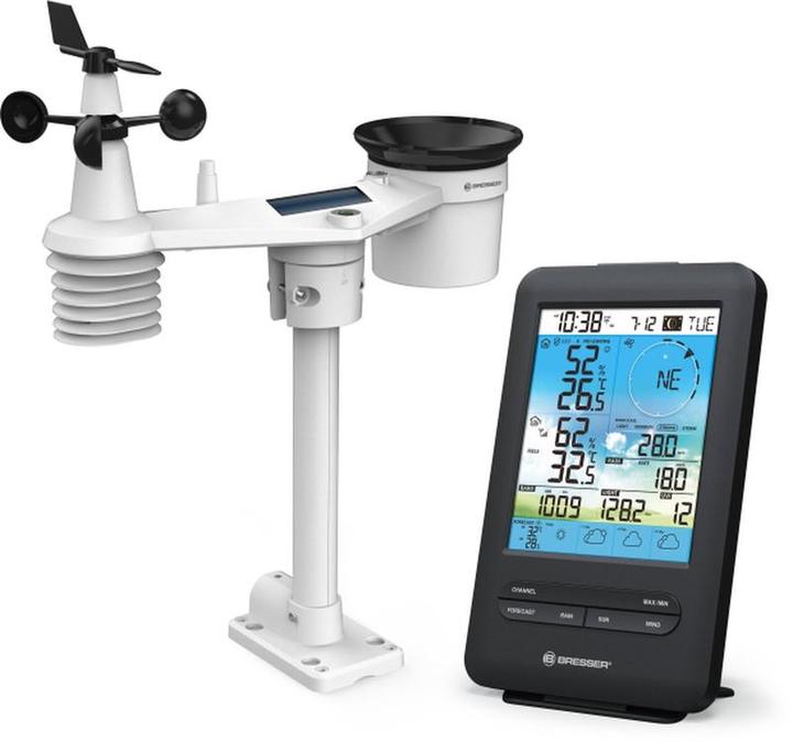 Actual product image Bresser weather station - 4Cast - With WiFi and 7 -in -1 outdoor sensor - indicates feeling temperat