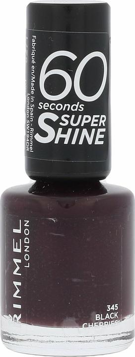 Rimmel London 60 Seconds Super Shine (345 Black Cherries, Farblack)