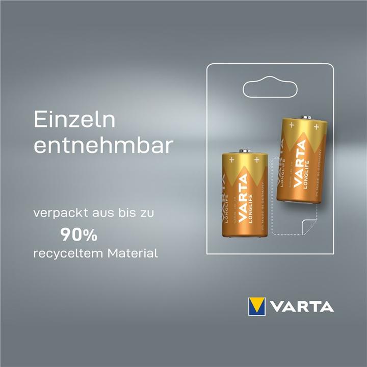 Actual product image Varta Longlife (2 pcs., C, 7600 mAh)