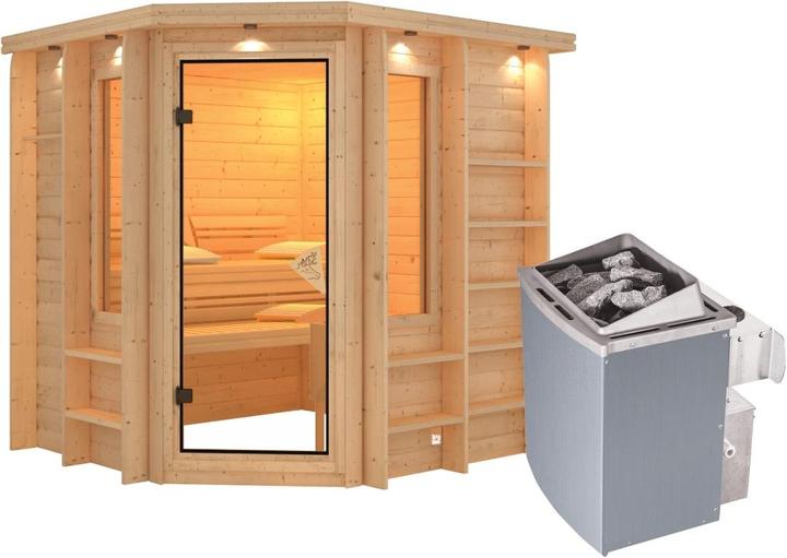 Immagine prodotto Karibu Cortona con cornice sul tetto (9 KW di controllo interno)