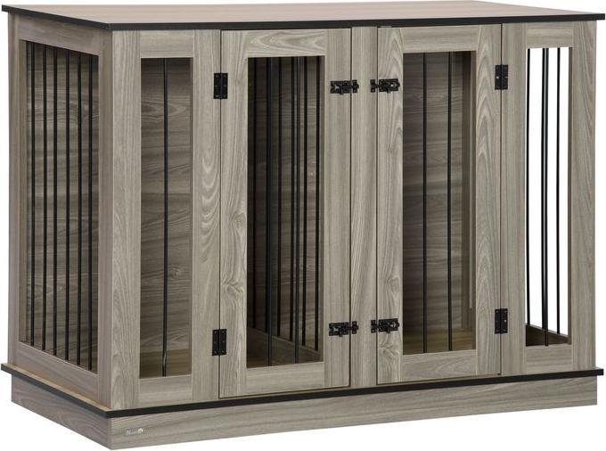 Immagine prodotto Swisshandel24 Gabbia per cani Gabbia per animali domestici con parete divisoria rimovibile Box per cani Gabbia (Gabbia per cani)