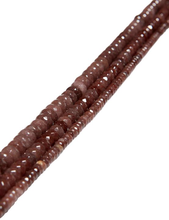 Leyda Chocolate Achat Strang facettiert