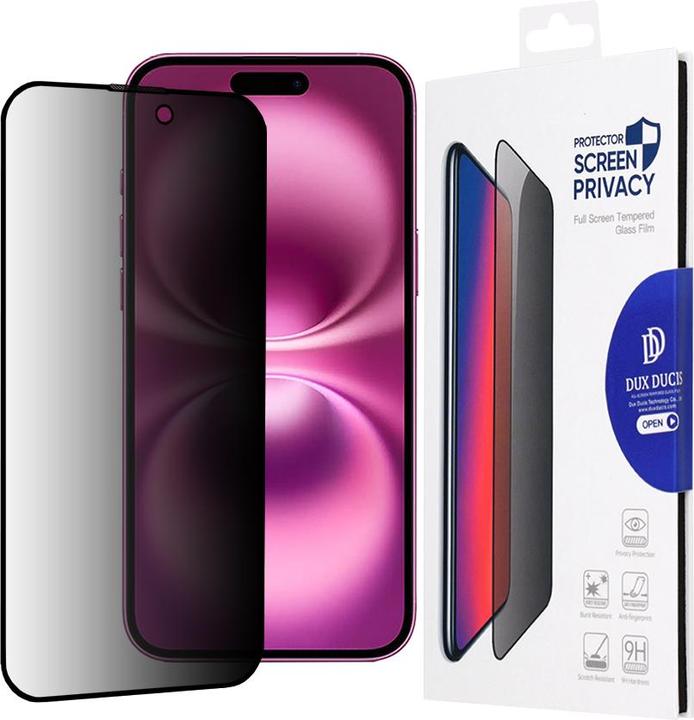 Actual product image Dux Ducis Privacy glass (1 Piece, Apple iPhone 16 Plus)