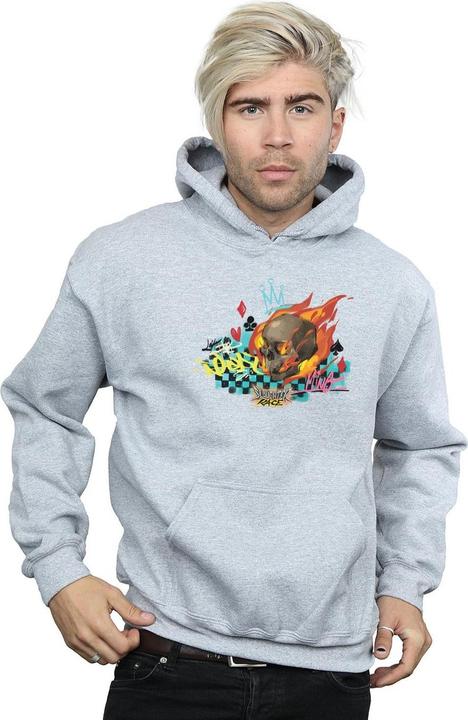 Actual product image Disney Mens Wreck It Ralph Race Skull Hoodie (S)