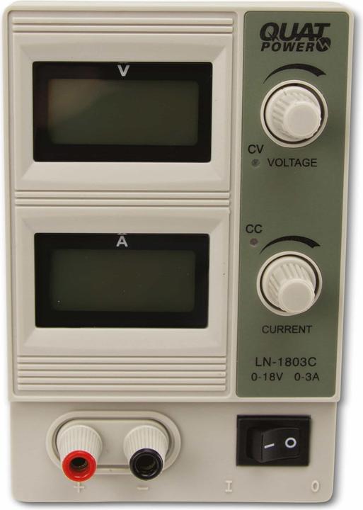 Produktbild QuatPower Netzgerät LN-1803C 0...18V-, 0...3A, LCD