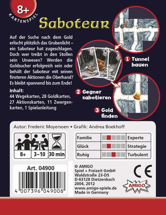 Actual product image Amigo Saboteur (German)