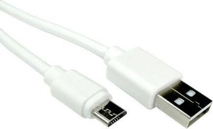 Actual product image Rs Pro Kabel, USB A-Stecker - USB Micro-B-Stecker, 3m, USB 2.0, Weiss (3 m, USB 2.0)