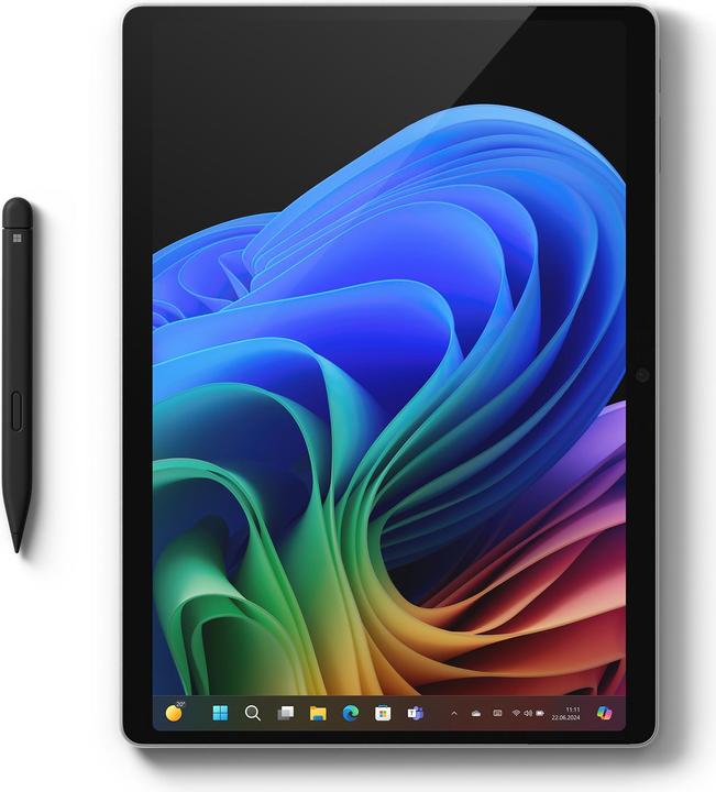 Produktbild Microsoft Surface Pro – Copilot+ PC (mit Netzteil) – 11. Edition (13", Snapdragon X Plus X1P-64-100, 16 GB, 256 GB, Ohne Tastaturlayout)