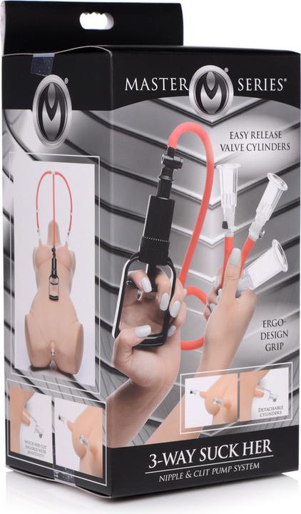 Image du produit Master Series 3-Way Suck Her Téton et système de pompage du clitoris