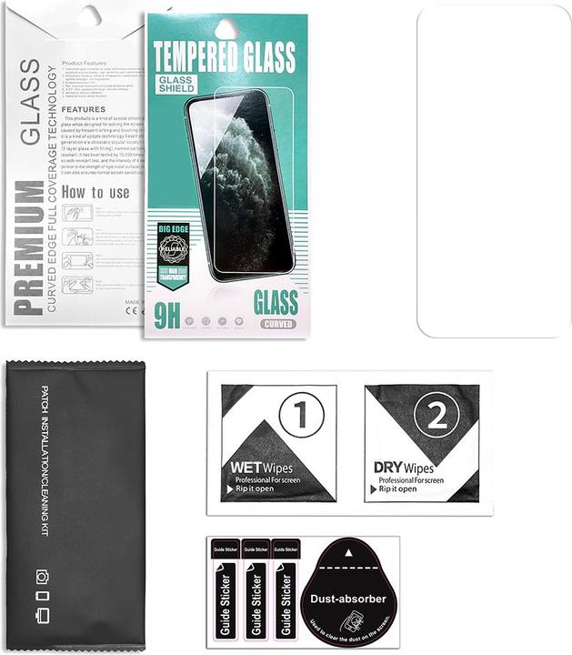 Produktbild OEM Gehärtetes Glas 2,5D Premium für iPhone 13 / 13 Pro 6,1" / 14 6,1" (Apple iPhone 13, Apple iPhone 16)