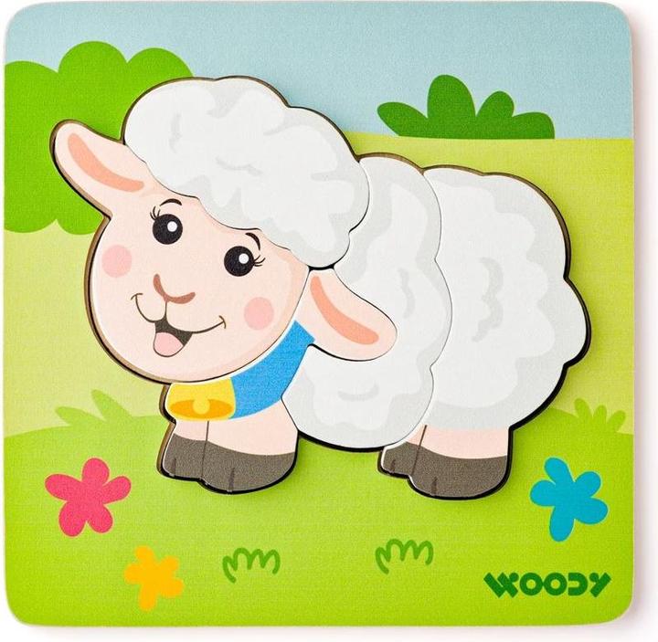 Actual product image Woody Puzzle Baby - Schaf