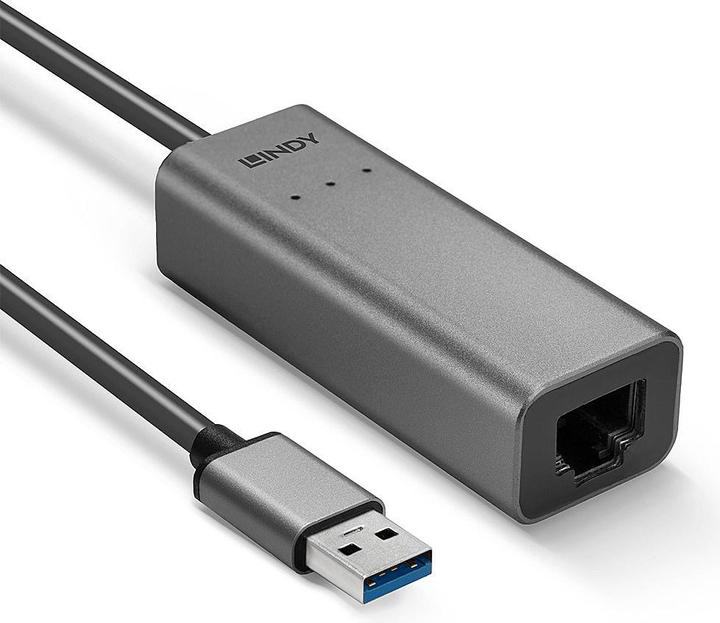 Actual product image Lindy USB 3.0 to 2.5G Ethernet Converter 2.5 Gigabit Ethernet connection to the network (USB 3.0, RJ45 2.5 Gigabit Ethernet (1x))