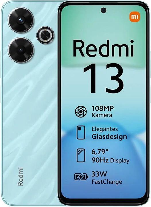 Produktbild Xiaomi Redmi 13 (256 GB, Ocean Blue, 6.79", Hybrid Dual SIM, 108 Mpx, 4G)