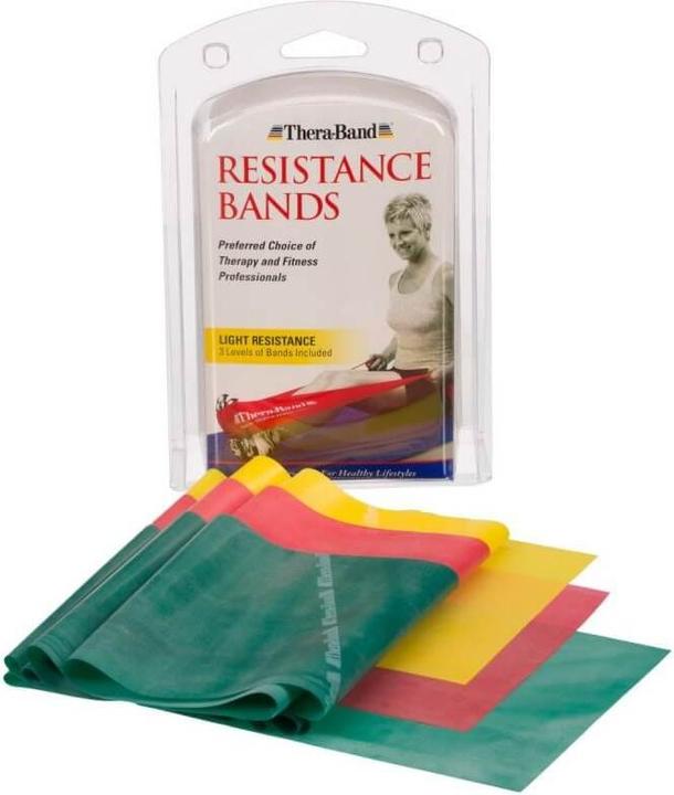 TheraBand Übungsbänder Set (1.50 m, Leicht)